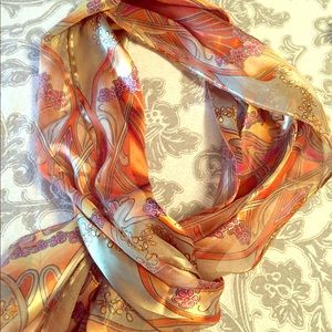 100% silk scarf